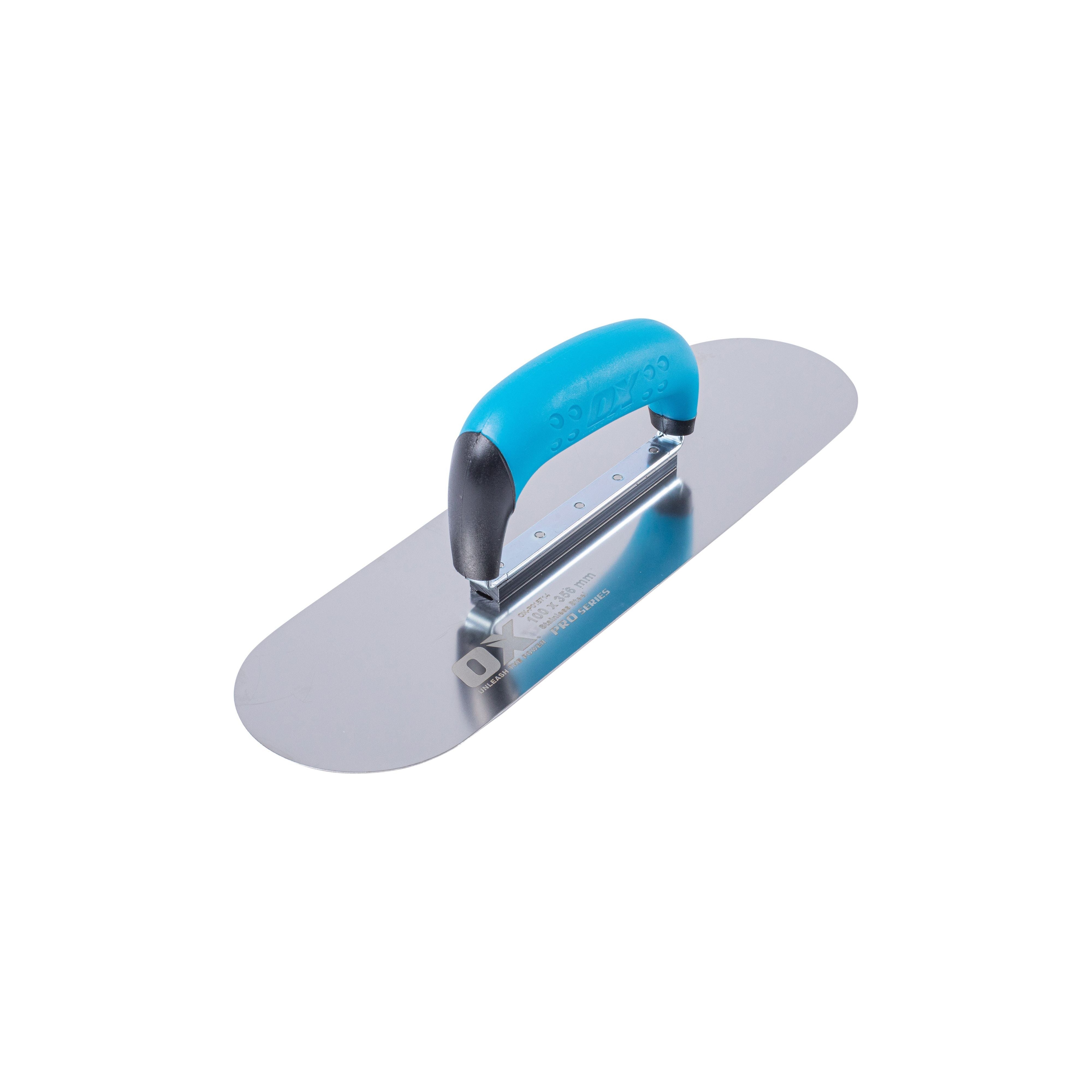 OX Tools - Pro 100 x 356mm S/S Pool Trowel, Flexible | OX-P015714