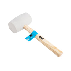 OX Tools - Pro White Rubber Mallet - 32oz / 907g | OX-P081832