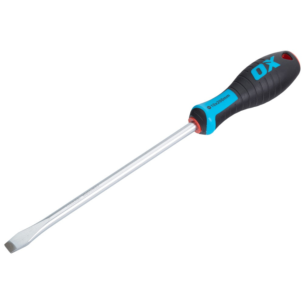 OX Tools - Pro Slotted Flared Screwdriver 200x10mm | OX-P362220