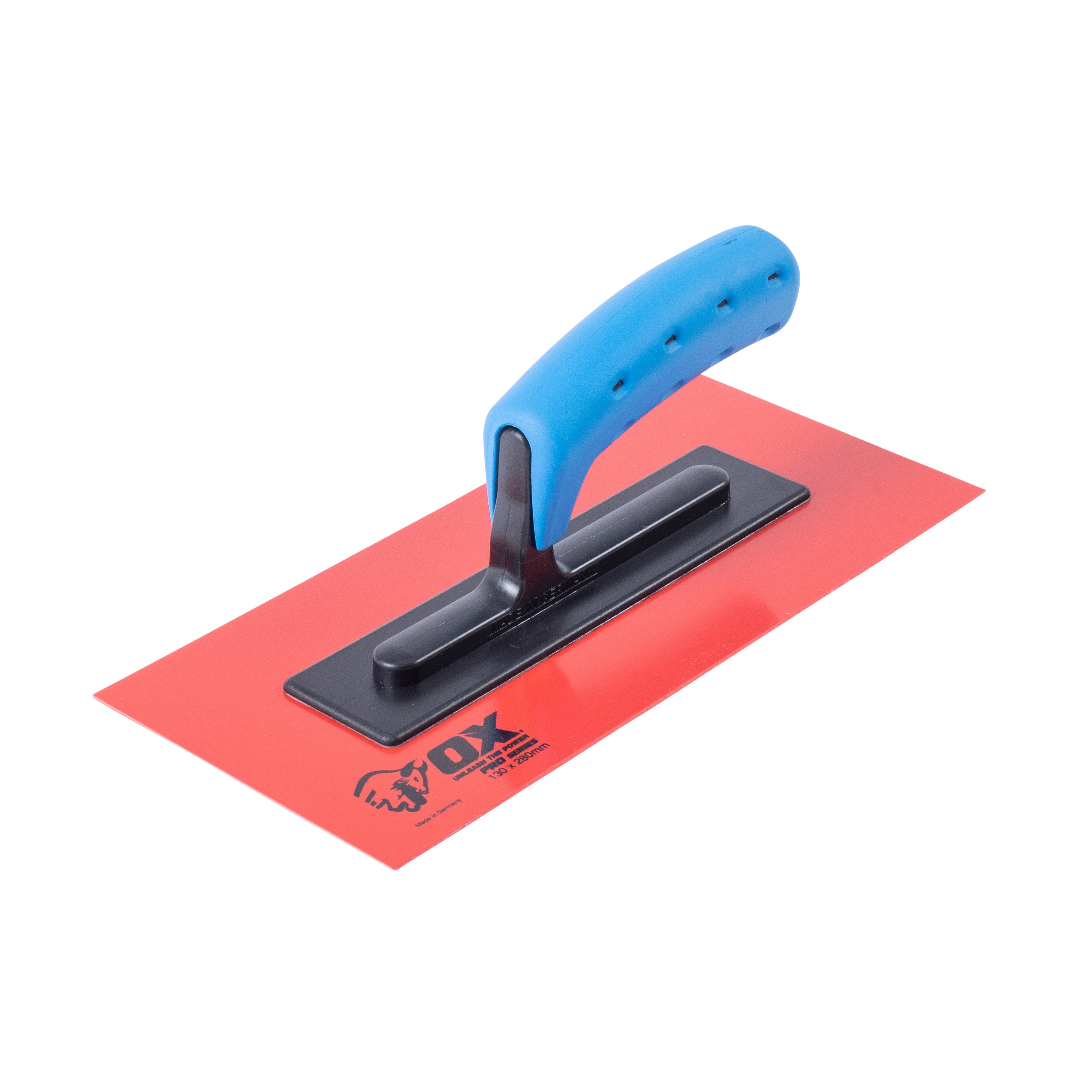 OX Tools - Pro Red PVC Texture Finishing Trowel - 130 x 280mm | OX-P408511