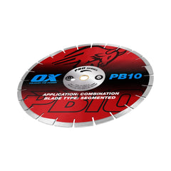 OX Tools - Professional PB10 14" Segmented Diamond Blade - Combination | OX-PB10-14