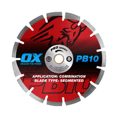 OX Tools - Professional PB10 9" Segmented Diamond Blade - Combination | OX-PB10-9