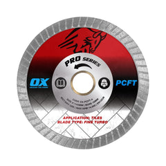 OX Tools - Pro 4” Fine Turbo Diamond Blade | OX-PCFT-4