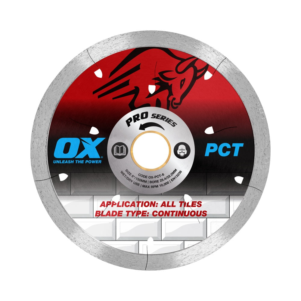 OX Tools - Professional 6" Tiling Diamond Blade | OX-PCT-6