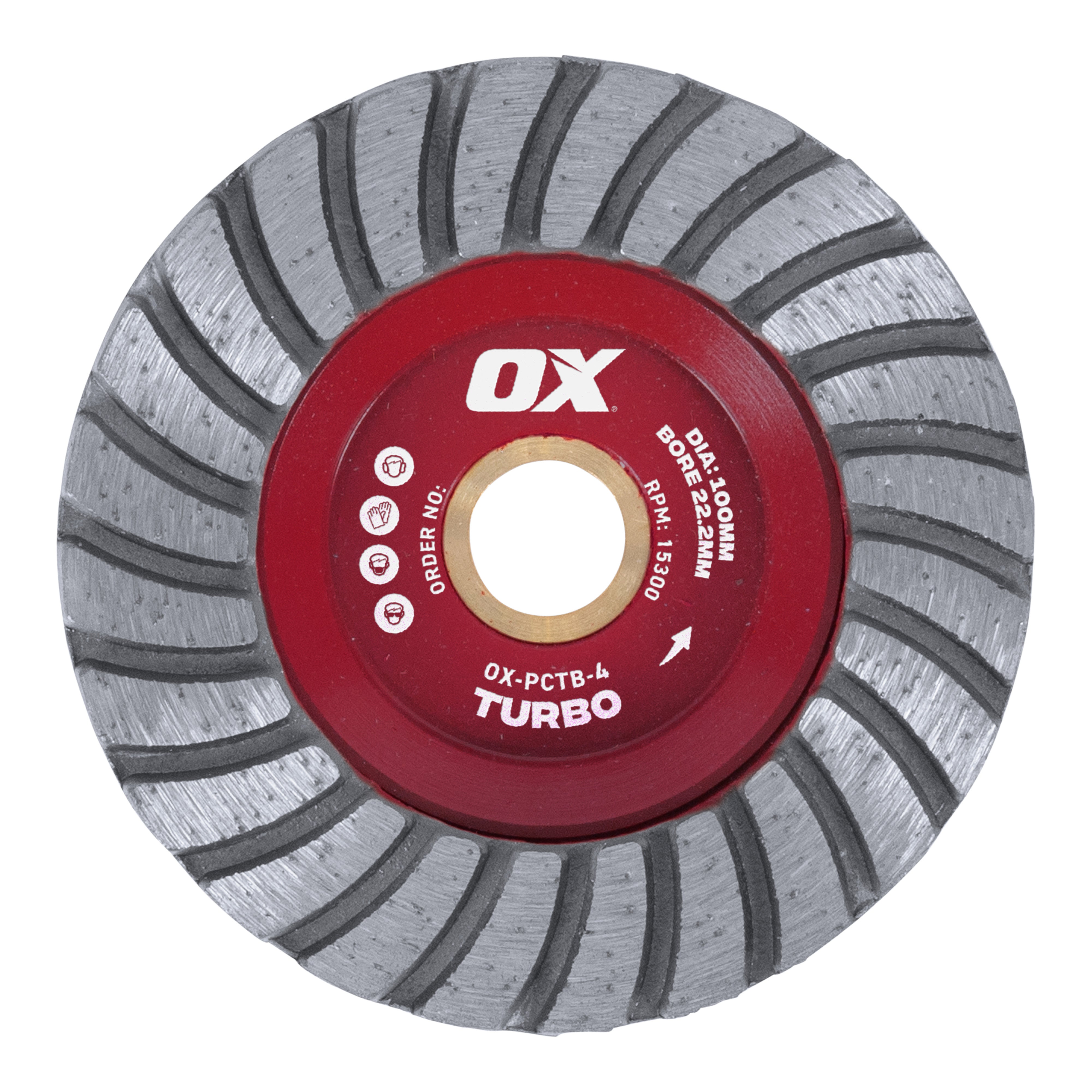 OX Tools - Professional PCTB 4" Turbo Cup Wheel - 22.2mm bore | OX-PCTB-4