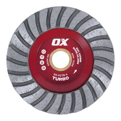 OX Tools - Professional PCTB 4" Turbo Cup Wheel - 22.2mm bore | OX-PCTB-4