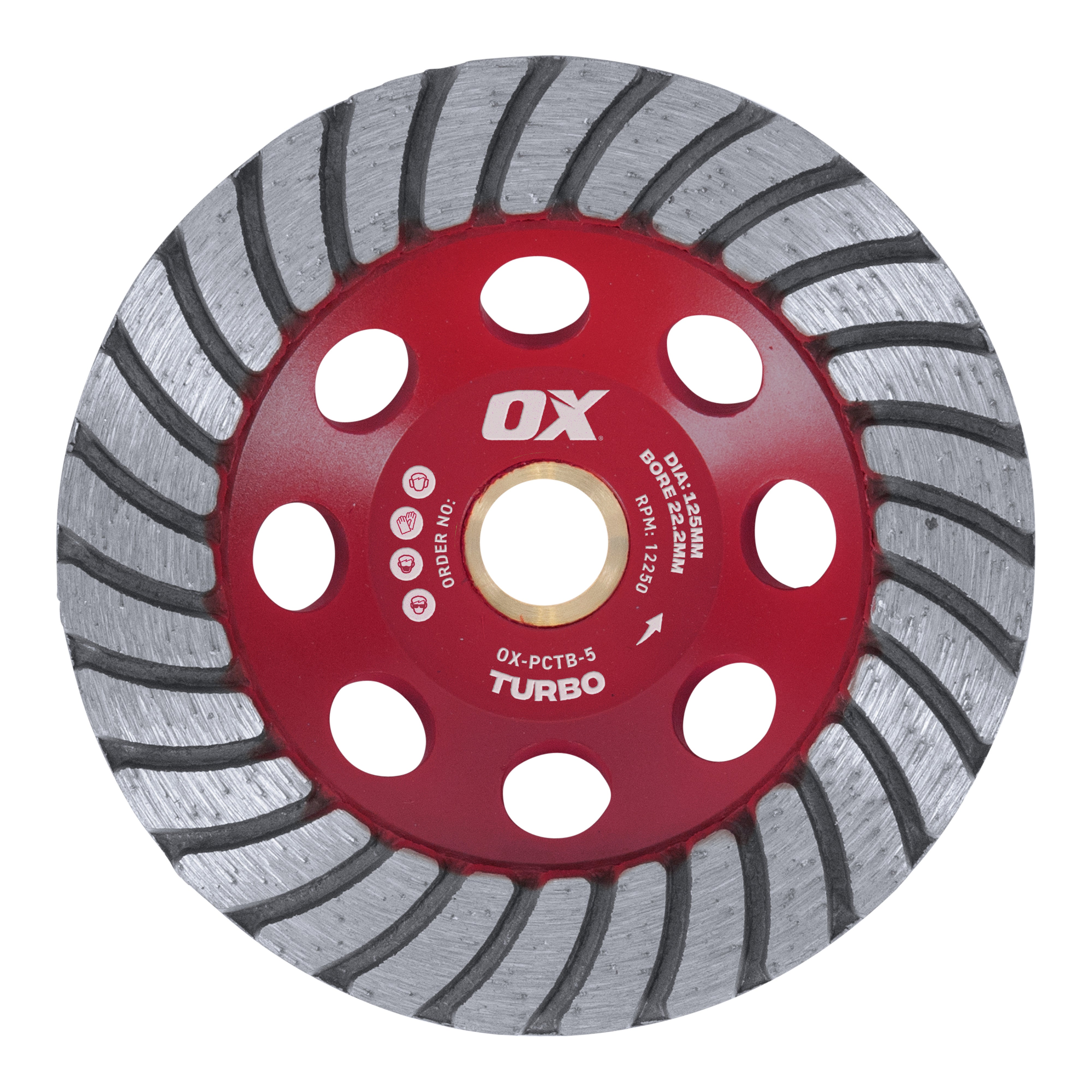 OX Tools - Professional PCTB 5" Turbo Cup Wheel - 22.2mm Bore | OX-PCTB-5