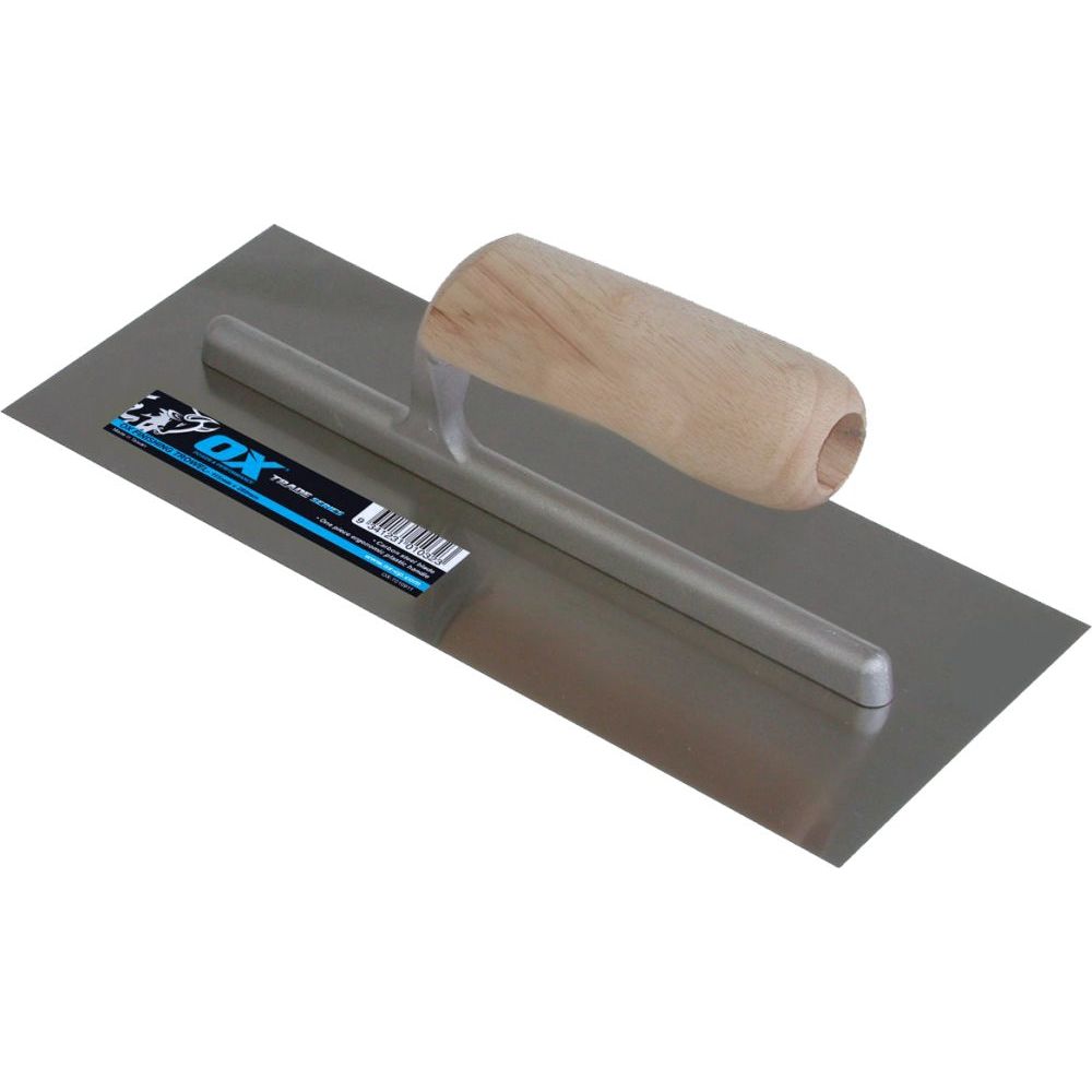 OX Tools - Trade 115 x 280mm Finishing Trowel, Timber Handle | OX-T017211