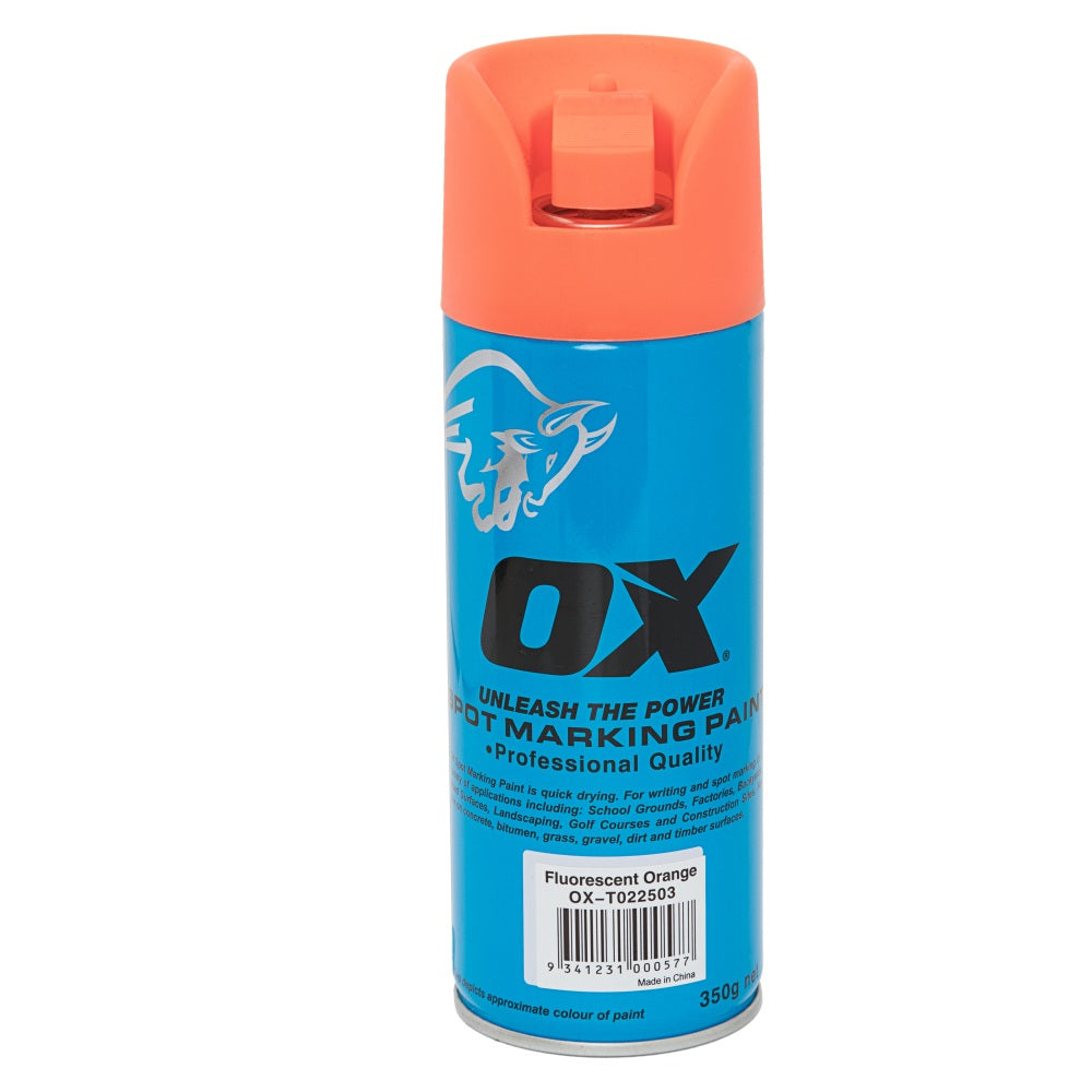 OX Tools - Trade Fluro Orange Spot Marking Paint, 12pk | OX-T022503