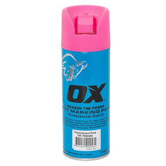 OX Tools - Trade Fluro Pink Spot Marking Paint, 12pk | OX-T022504
