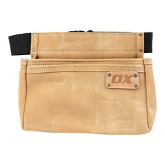 OX Tools - Trade Heavy Duty Suede Leather 2 Pocket Nail Bag | OX-T265102