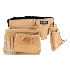 OX Tools - Trade Heavy Duty Suede Leather Double Pocket Tool Belt | OX-T265202