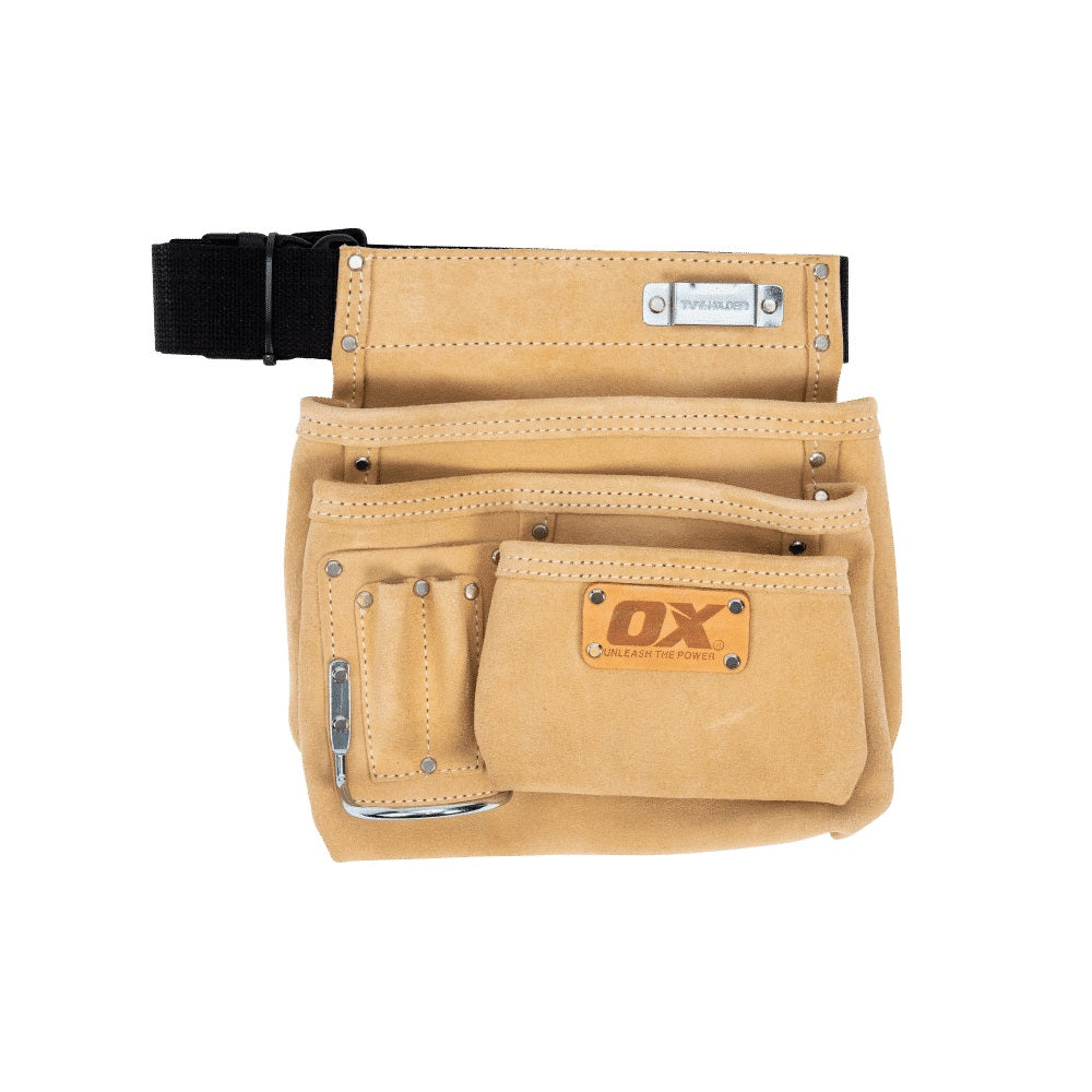 OX Tools - Trade Heavy Duty Suede Leather Single Pocket Tool Belt | OX-T265301