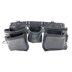 OX Tools - Trade Black Leather 12 Pocket Construction Apron | OX-T265601