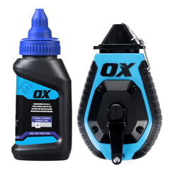 OX Tools - Trade 30m/100' ABS Chalk Reel w/ Grip Value Pack - Standard Bold Line / 6:1 Gear Ratio | OX-T630602