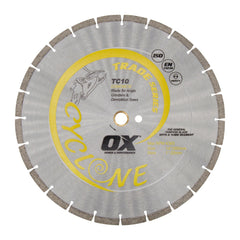 OX Tools - Premium Turbo Segmented Blade 350mm - Concrete/General Purpose | OX-TC10-14