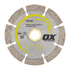 OX Tools - Premium Turbo Segmented Blade 105mm - Concrete/General Purpose | OX-TC10-4
