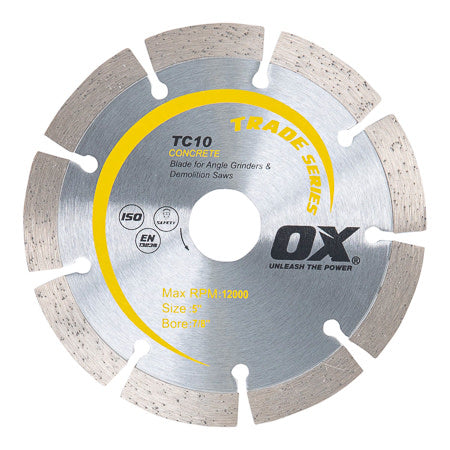 OX Tools - Premium Turbo Segmented Blade 125mm - Concrete/General Purpose | OX-TC10-5