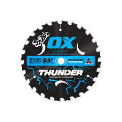OX Tools - Pro Thunder 184mm Circular Saw Blade | 24T | OX-TTCTW24-7.25
