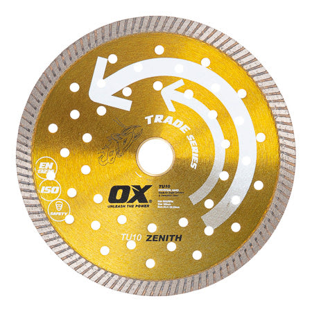 OX Tools - Premium Turbo Segmented Blade 180mm - Universal/Hard | OX-TU10-7
