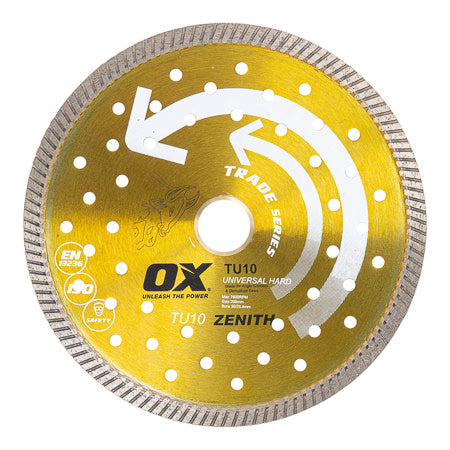 OX Tools - Premium Turbo Segmented Blade 205mm - Universal/Hard | OX-TU10-8