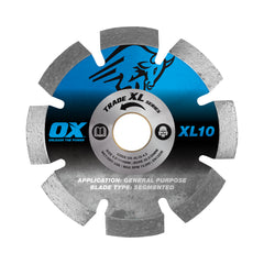 OX Tools - Trade XL-10 Segmented Diamond Blade - General Purpose - 4.5" | OX-XL10-4.5