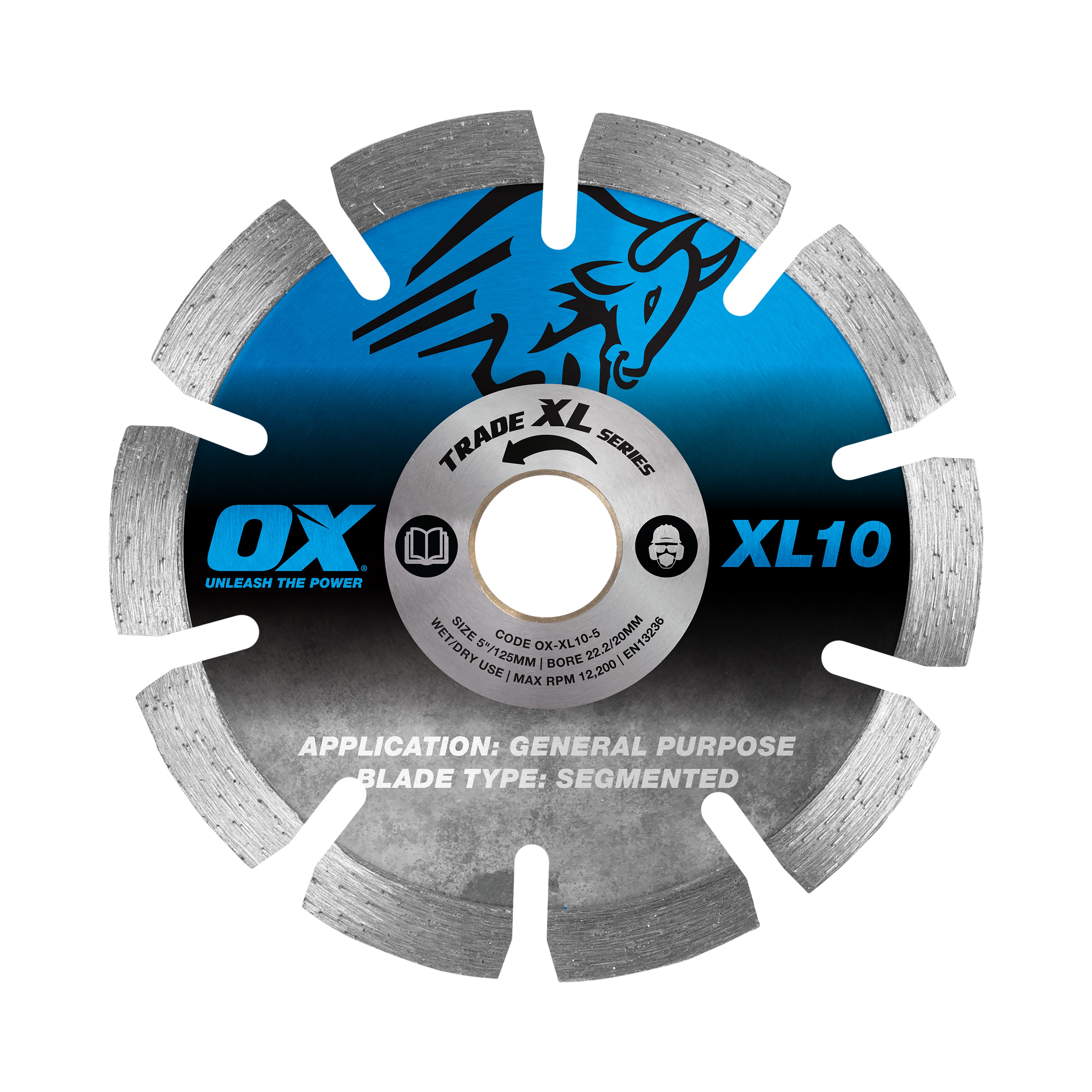 OX Tools - Trade XL-10 Segmented Diamond Blade - General Purpose - 5" | OX-XL10-5