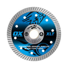 OX Tools - Trade XL Turbo Diamond Blade 125mm - General Purpose | OX-XLT-5