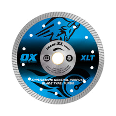 OX Tools - Trade XL Turbo Diamond Blade 180mm - General Purpose | OX-XLT-7