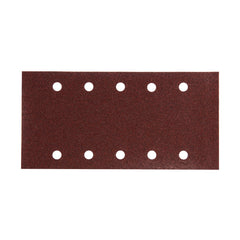 Makita Sanding Accessories Sand Paper 60# - 1/2 Sheet Hook & Loop Brown Punched - 10Pk| SKU P-33180