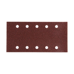 Makita Sanding Accessories Sand Paper 80# - 1/2 Sheet Hook & Loop Brown Punched - 10Pk| SKU P-33196