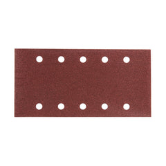 Makita Sanding Accessories Sand Paper 120# - 1/2 Sheet Hook & Loop Brown Punched - 10Pk| SKU P-33211