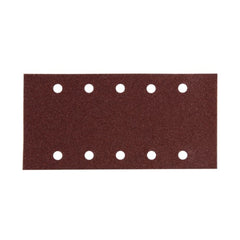 Makita Sanding Accessories Sand Paper 240# - 1/2 Sheet Hook & Loop Brown Punched - 10Pk| SKU P-33249