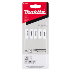 Makita - Jigsaw Blade 132mm Bayonet Type-5PK Bi - m 24TPI / Fine Cut / Metal & Pvc Profile < 80mm / Alu 2.5 - 6mm | P-47204