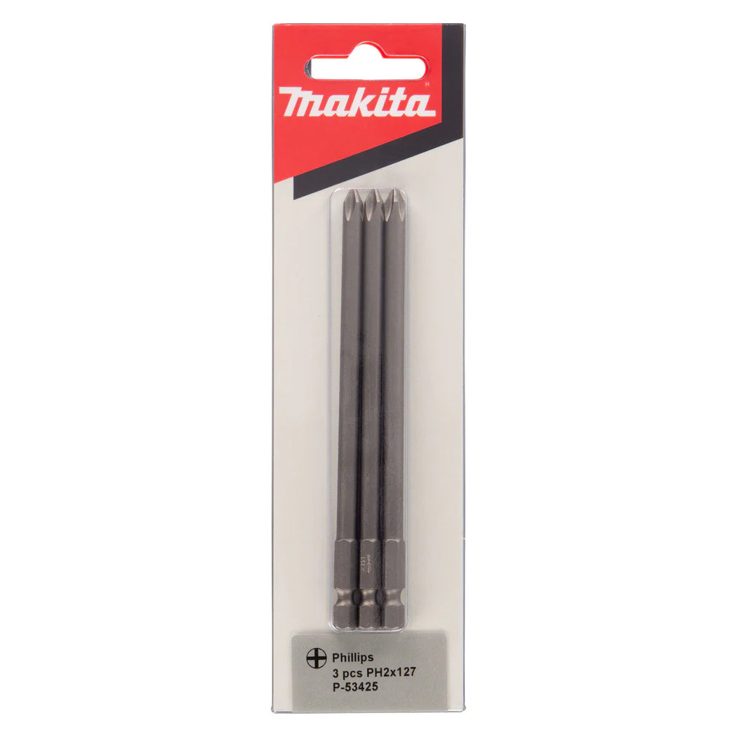 Makita - PH2 x 127mm Performance Screwdriver Bit 3pk | P-53425