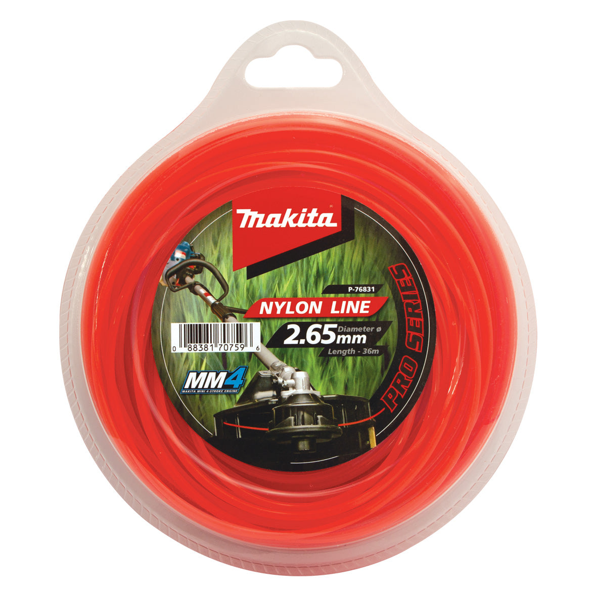 Makita OPE - Brushcutter Acc Pro-Series Round Nylon Line 2.65mm x 36m | P-76831