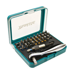 Makita Driving Acc 32pc Screwdriver Bit Set With Ratchet Handle | SKU P-79790