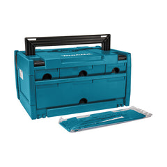 Makita - Makpac 3 - 4 Draw Bit Box Storage Case | P-84311