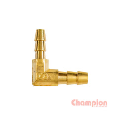 Champion - Hose Joiner 90° Barb Elbow Reducer Brass 1/4 - 3/16 | P11-0403