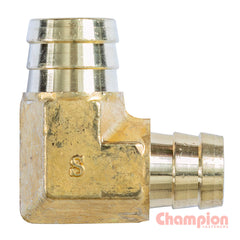 Champion - Hose Joiner 90° Barb Elbow Reducer Brass 3/4 - 5/8 | P11-1210