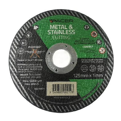 Pacer - Cutting Discs 125mm X 1mm X 22mm | P125122