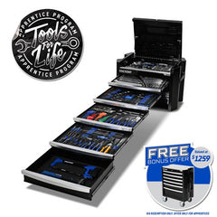 Kincrome CONTOUR® Chest Tool Kit 286 Piece 5 Drawer (29") Black | P1820B