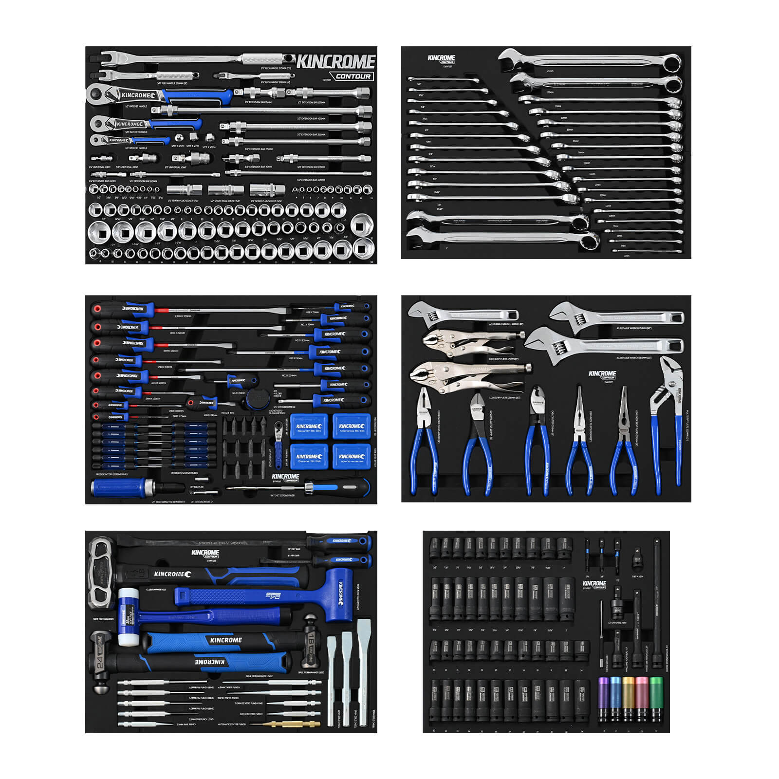 Kincrome CONTOUR® Workshop Tool Kit 729 Piece 22 Drawer (60") | P1824