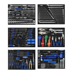 Kincrome CONTOUR® Trolley Tool Kit 454 Piece 12 Drawer (60") Black | P1825B
