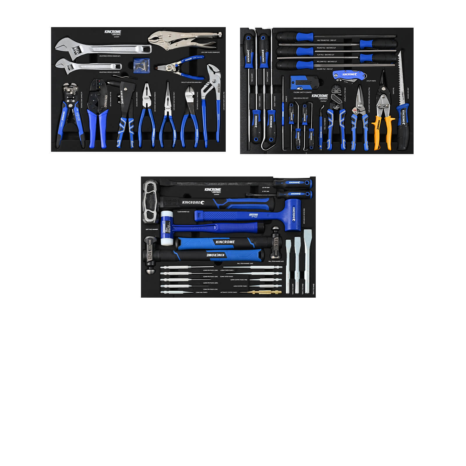 Kincrome CONTOUR® Workshop Tool Kit 595 Piece 17 Drawer (42”) Black | P1826B