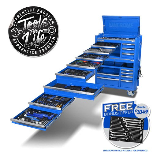 Kincrome CONTOUR® Workshop Tool Kit 595 Piece 17 Drawer (42”) | P1826