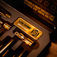 Kincrome - 50th Anniversary 3/8" Socket Set 24 Piece Metric | P28062ANV