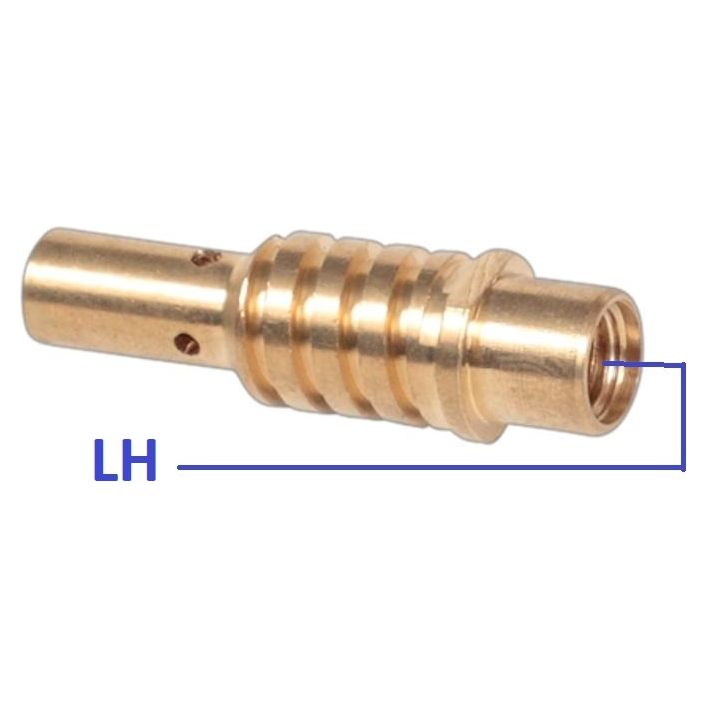 Weldclass - MIG Tip Holder BZL #15 M6 LH (Std) Pk2 | P3-B15TH