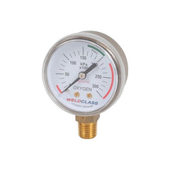 Weldclass - Regulator Gauge Oxygen High / Bottle Pressure 0-30,000Kpa | P4-HPOXG