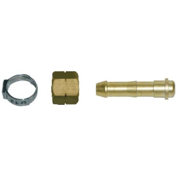 Weldclass - Fitting Nut + Tail + Clamp Kit Suit 10mm ID Hose LH (Acetylene, LPG) | P4-LHHCK10